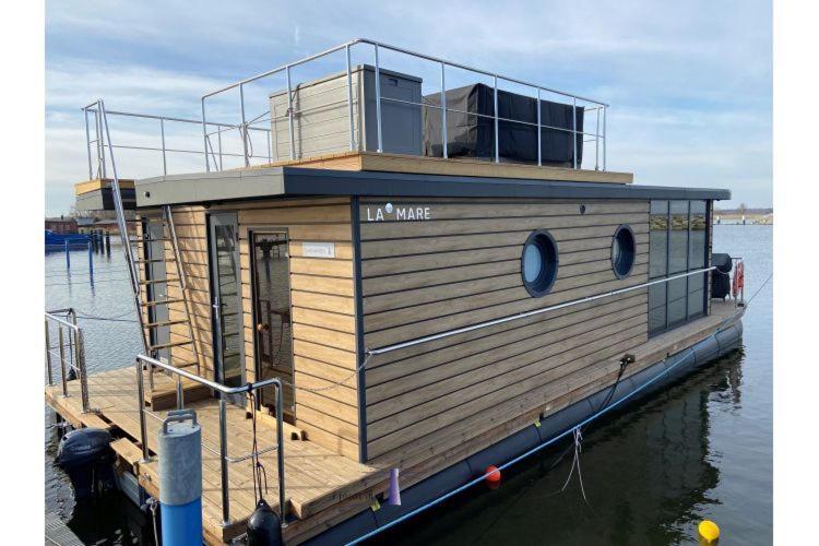 Hausboot Fjord Haven Mit Biosauna In Barth Exteriér fotografie
